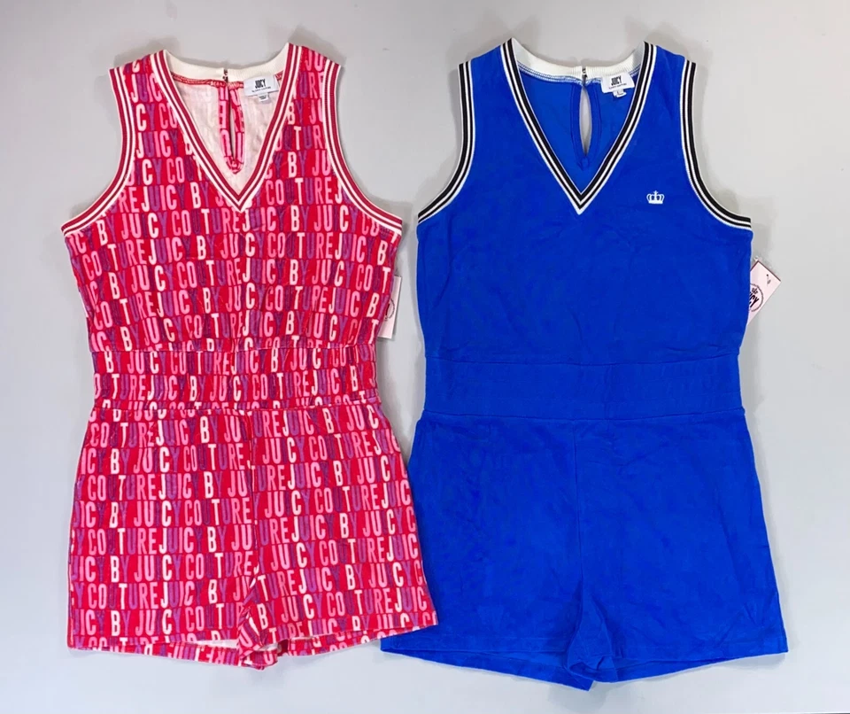 Women's Junior's Juicy Couture One Piece Tank Shorts Terry Romper - Image 1 of 1