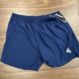 Pantalones Cortos Adidas Para Hombre AEROREADY Diseñados para Movimiento Talla 2XL Azul Marino Nuevos - Imagen 1 de 3