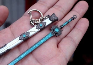 HOT GAME mini sword SUN MOON Blade metal point key chain toy gift 12cm 1:12 - Picture 1 of 5
