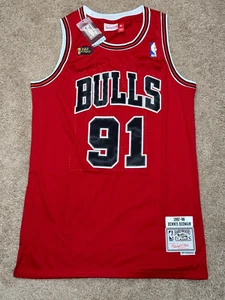 Chicago Bulls Dennis Rodman #91 Swingman Jersey 1997-98 Throwback Adult Medium - Picture 1 of 7