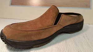 Clarks Brwon Suede Shoes Mules Womens size 8 " CLEAN" - Picture 1 of 4