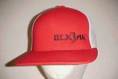 Gorra de Camionero BlkJak Hit Life Hard Adulto Unisex Roja Blanca Negra Malla Talla Única Nueva Foto 1 de 2