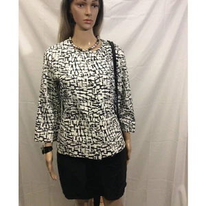 Chico 3/4 Quarter sleeve Black and white Jacket  Chico size 1 or Large - Picture 1 of 9