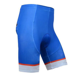 Men's Blue Cycling Shorts / Bib Shorts Padded Bicycle Biking Shorts Bibs S-5XL