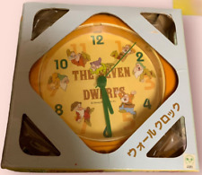 Disney Wall Clock Seven Dwarfs SEGA 1997 Snow White Not for sale Fantasy Amuse
