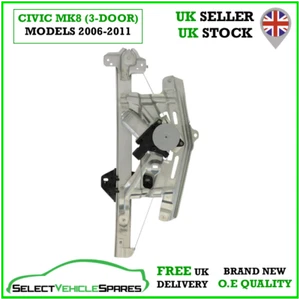 NEW HONDA CIVIC MK8 (3-DOOR) PASSENGER FRONT WINDOW REGULATOR & MOTOR 2006-2011 - Picture 1 of 5