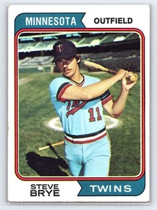 1974 Topps #232 Steve Brye Minnesota Twins Outfield Vintage MLB Baseball Card - Picture 1 of 2