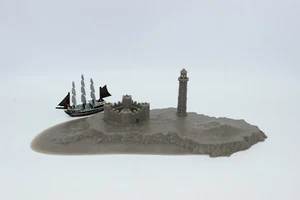 Pirates CSG 3d Printed Terrain Island Fort / Lighthouse - Bild 1 von 2