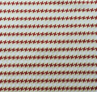 1970s Light Double-Knit Herringbone Weave Brown/Yellow/White W: 60" L 1 Yard 22" - Image 1 of 3