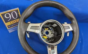 oem 11–14 Porsche Cayenne Turbo 958.1 Steering Wheel Paddle Shifters 7PP419091CC - Picture 1 of 10
