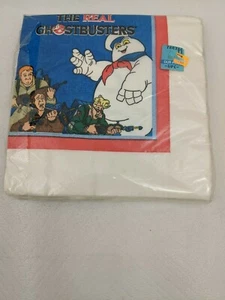 VINTAGE Paper Napkins The Real Ghostbusters 1986 sealed - Picture 1 of 3