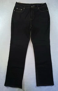 Diane Gilman DG2 Bootcut-Jeans Damengröße 12 schwarz dunkle Waschung virtueller Stretch - Bild 1 von 21