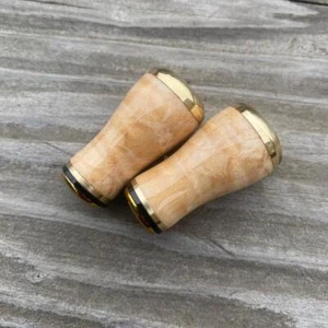 [FHF] Wood Handle Knob Round Shape Maple (1 piece) F-05 - Picture 1 of 7