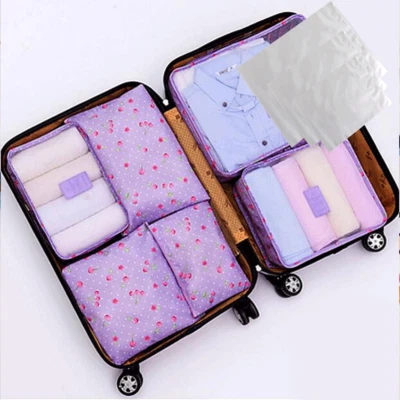 9 Piezas Bolsas de Almacenamiento de Ropa Impermeables Cubo de Embalaje Equipaje de Viaje Organizador Bolsa Foto 1 de 4