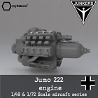 Jumo 222 1:32/ 1:48 oder 1:72 Bausatz - model kit 3d printed