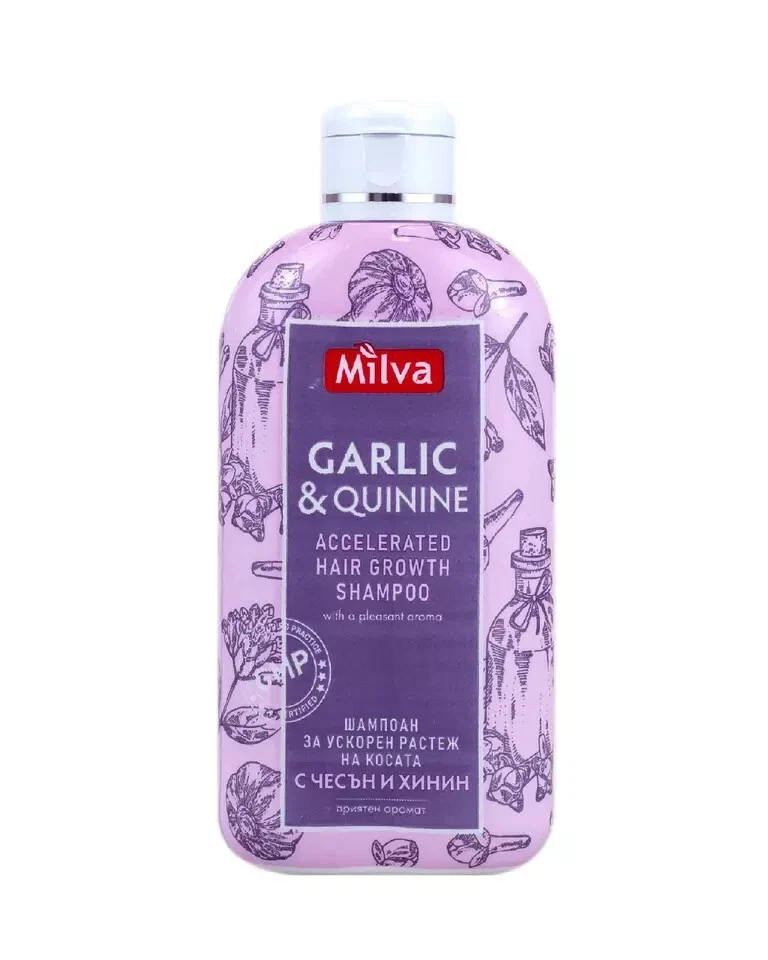 Knoblauch & Chinin beschleunigtes HAARWACHSTUM SHAMPOO angenehmes Aroma von Milva - 200ml - Bild 1 von 1