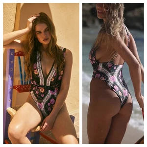 Agua Bendita Ellis Printed One-Piece Size Medium - Picture 1 of 10