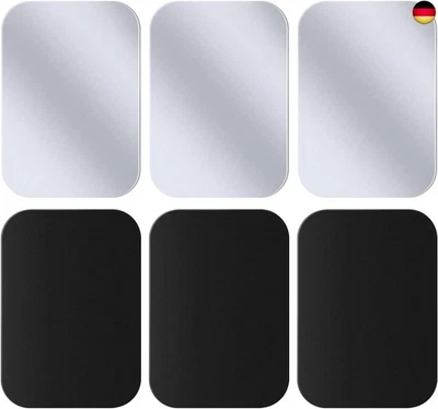 Juspota Kleber Metallplatte, 6 Stück Metallplättchen Selbstklebend für Magnet kf - Bild 1 von 4