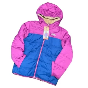 Eddie Bauer Girl's Reversible Jacket Magenta Size Medium NWT - Picture 1 of 7
