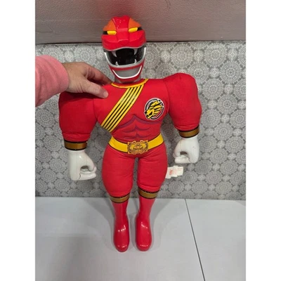 Muñeca de peluche Power Rangers Wild Force Red Lion Wild Force Ranger Bandai 21" FUNCIONA Foto 1 de 4