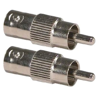 2x BNC Female to RCA Male Coax Coaxial Adapter Connector Converter CCTV Camera - Image 1 of 2