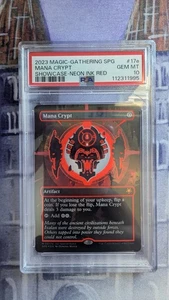 PSA 10 Neon Ink Red Mana Crypt - Picture 1 of 1