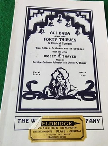 Ali Baba And The Forty Thieves Musical Songbook Vintage Musical Comedy - Picture 1 of 3