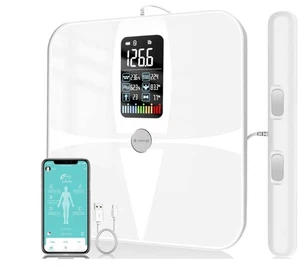 Körperfettwaage mit Handsensoren Lescale P1, Lepulse Körperanalysewaage mit - Picture 1 of 8