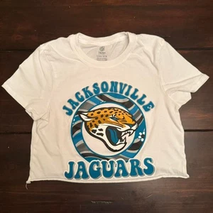 Girl's NFL Jacksonville Jaguars Cropped Tee - Youth LLarge - Picture 1 of 4