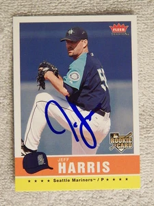 Seattle Mariners Jeff Harris Auto 2006 Fleer RC Card - Picture 1 of 1