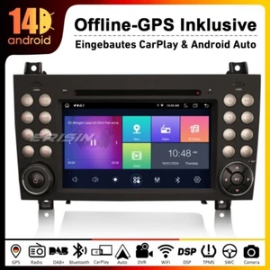 Autoradio für Mercedes-Benz SLK R171 Android 14.0 CarPlay GPS WiFi TPMS Canbus - Bild 1 von 13