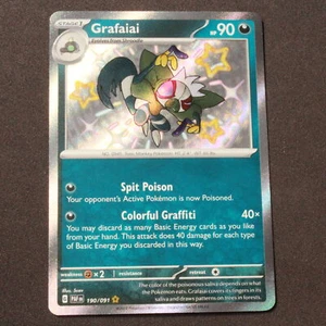Grafaiai 190/091 NM Pokemon SV: Paldean Fates Shiny Rare Holofoil - Picture 1 of 2