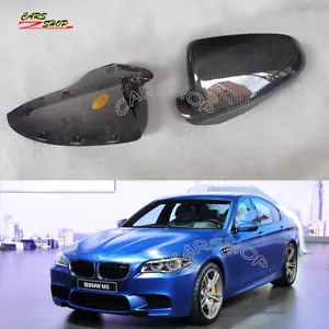 Dry Carbon Fiber Side Mirror Cover Replace For BMW M5 M6 F10 F06 F12 F13 12-16 - Bild 1 von 7