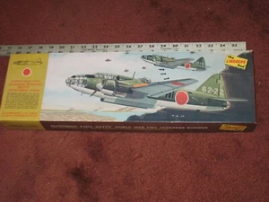 1967 Lindberg Line Mitsubishi G4M2 "Betty" WW2 Bomber Model kit 1/72 Scale - Picture 1 of 4