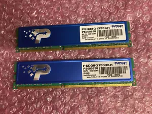 Patriot PSD38G1333KH,PS000830 8GB (2X4GB) PC3-10600 1333MHZ DIMM 240 PIN Memory - Picture 1 of 1