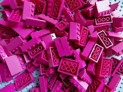 Lego ladrillos inclinados techo modular ciudad ciudad ciudad 50 piezas selección aleatoria Magenta Friends Foto 1 de 3