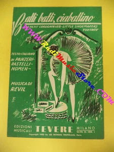 RARO SPARTITO SINGOLO Batti batti ciabattino REVIL 1956 TEVERE no cd lp - Foto 1 di 1