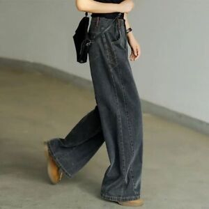 2023 Women's wide leg jeans, high waisted pants, fashionable clothing