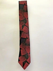 Vintage G. Galvani Herren Krawatte Krawatte Rot & Schwarz Accessoires Sammlerstück - Bild 1 von 2