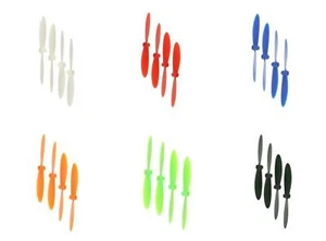 Hubsan X4 H107D 6 sets of 4 colored 55mm Propellers - Picture 1 of 10