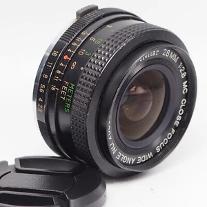 Vivitar 28mm 1:2.8 MC Close Focus Lens fits Olympus OM/M1 35mm SLR camera, OL98 - Picture 1 of 6
