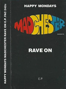 Happy Mondays ‎Madchester Rave On E.P. CASSETTE 4 track Factory  FAC 242c Indie - Picture 1 of 6
