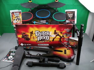 Guitar Hero World Tour Complette Band Pack Schlagzeug Drumm + Gitarre +Micro PS3