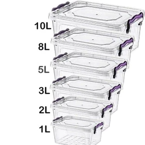 Frischhaltedosen Behälter mit Deckel klar Kunststoffboxen für Küche und Kühlschrank - Bild 1 von 1