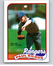1989 O-Pee-Chee Baseball #276 Paul Kilgus  Chicago Cubs/Texas Rangers V95937