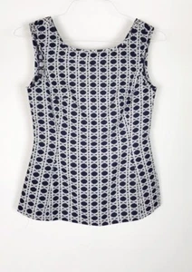 Top Peplum Banana Republic para mujer talla 0 sin mangas con cremallera trasera - Imagen 1 de 8