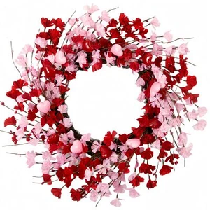 20 Inch Valentine's Day Wreath Valentines Day Wreaths for Front Door Valentin... - Picture 1 of 9