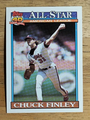 1991 Topps #395 Chuck Finley AS - Image 1 of 2