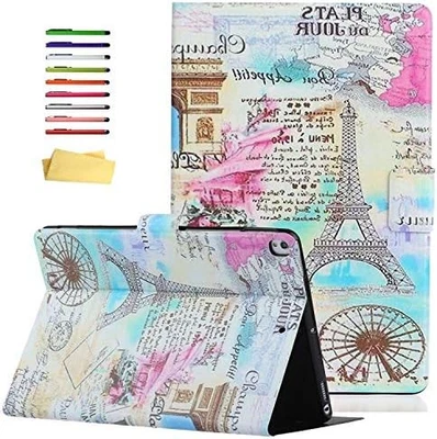 iPad 10.2 Inch Case 9th/8th/7th Gen Auto Wake Sleep Card Pockets PU Leather TPU - Image 1 of 4