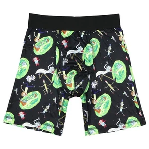 Rick And Morty Boxer Briefs Men's Space Portals Tight Fit Underwear - Picture 1 of 4